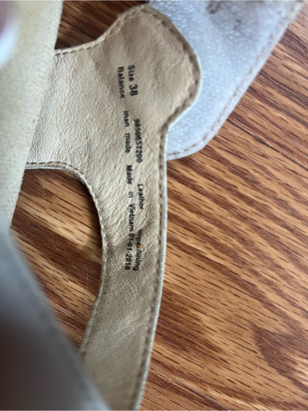 Dansko Cream Leather Wedge Sandal with Neutral Upper - Picture 2 of 3